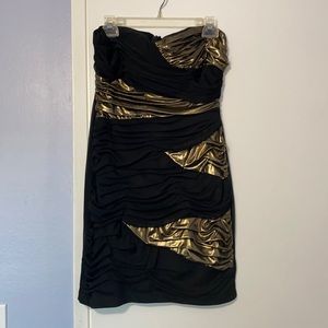 Trixxi Dress. Size 9. Black and Gold